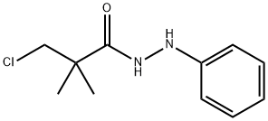 3-CHLORO-2,2-DIMETHYL-N'-PHENYLPROPANOHYDRAZIDE 结构式