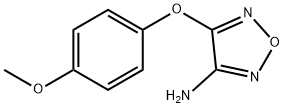 4-(4-甲氧基苯氧基)-1,2,5-恶二唑-3-胺 结构式