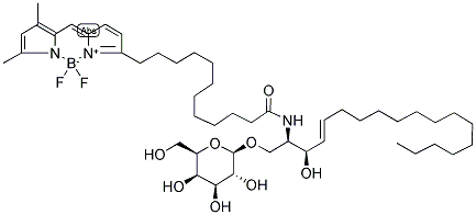 BODIPY(R) FL C12-GALACTOCEREBROSIDE 结构式