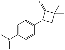 1-[4-(DIMETHYLAMINO)PHENYL]-3,3-DIMETHYL-2-AZETANONE 结构式