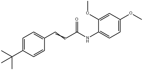 3-[4-(TERT-BUTYL)PHENYL]-N-(2,4-DIMETHOXYPHENYL)ACRYLAMIDE 结构式