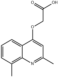 2-((2,8-二甲基喹啉-4-基)氧基)乙酸 结构式