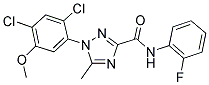 1-(2,4-DICHLORO-5-METHOXYPHENYL)-N-(2-FLUOROPHENYL)-5-METHYL-1H-1,2,4-TRIAZOLE-3-CARBOXAMIDE 结构式