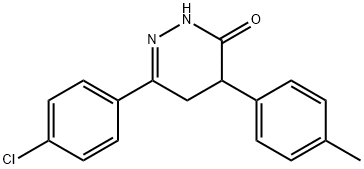 6-(4-CHLOROPHENYL)-4-(4-METHYLPHENYL)-4,5-DIHYDRO-3(2H)-PYRIDAZINONE 结构式