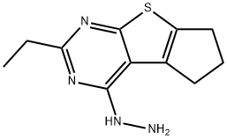 10-ETHYL-12-HYDRAZINYL-7-THIA-9,11-DIAZATRICYCLO[6.4.0.0^{2,6}]DODECA-1(12),2(6),8,10-TETRAENE 结构式