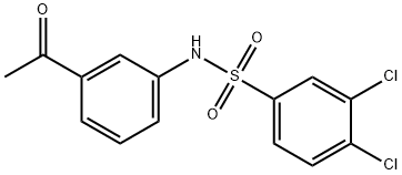 N-(3-ACETYLPHENYL)-3,4-DICHLOROBENZENESULFONAMIDE 结构式