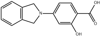 4-(1,3-二氢-异吲哚-2-基)-2-羟基-苯甲酸 结构式