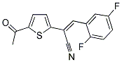2-(5-ACETYL-2-THIENYL)-3-(2,5-DIFLUOROPHENYL)ACRYLONITRILE 结构式