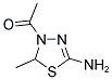 1-(5-AMINO-2-METHYL-[1,3,4]THIADIAZOL-3-YL)-ETHANONE 结构式