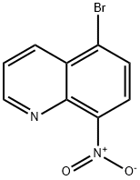 5-溴-8-硝基喹啉 结构式