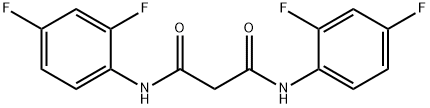 N1,N3-BIS(2,4-DIFLUOROPHENYL)MALONAMIDE 结构式