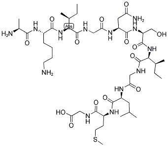 ALA-LYS-ILE-GLY-ASN-SER-ILE-GLY-LEU-MET-GLY 结构式