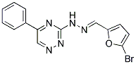 5-Bromo-2-furaldehyde (5-phenyl-1,2,4-triazin-3-yl)hydrazone 结构式