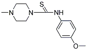 ((4-METHOXYPHENYL)AMINO)(4-METHYLPIPERAZINYL)METHANE-1-THIONE 结构式