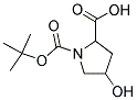 4-HYDROXY-PYRROLIDINE-1,2-DICARBOXYLIC ACID 1-TERT-BUTYL ESTER 结构式