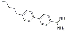 4'-PENTYL-BIPHENYL-4-CARBOXAMIDINE 结构式