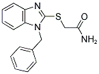 2-[(1-BENZYL-1H-BENZIMIDAZOL-2-YL)THIO]ACETAMIDE 结构式