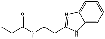 N-[2-(1H-1,3-苯并二唑-2-基)乙基]丙酰胺 结构式