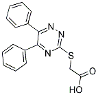 (5,6-DIPHENYL-[1,2,4]TRIAZIN-3-YLSULFANYL)-ACETIC ACID 结构式