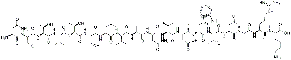 ASN-SER-THR-VAL-THR-SER-LEU-ILE-ALA-ASN-ILE-ASP-TRP-THR-ASP-GLY-ARG-LYS 结构式