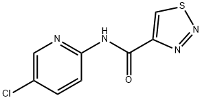 N-(5-CHLORO-2-PYRIDINYL)-1,2,3-THIADIAZOLE-4-CARBOXAMIDE 结构式