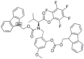 FMOC-(FMOCHMB)VAL-OPFP 结构式