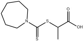 2-(AZEPANE-1-CARBOTHIOYLSULFANYL)-PROPIONIC ACID 结构式