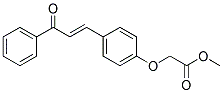 METHYL 2-[4-(3-OXO-3-PHENYLPROP-1-ENYL)PHENOXY]ACETATE 结构式