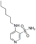 4-(HEXYLAMINO)PYRIDINE-3-SULFONAMIDE 结构式