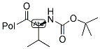 BOC-L-缬氨酸键合 PAM 树脂 结构式