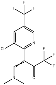 3-[3-CHLORO-5-(TRIFLUOROMETHYL)-2-PYRIDINYL]-4-(DIMETHYLAMINO)-1,1,1-TRIFLUORO-3-BUTEN-2-ONE 结构式