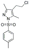 3,5-DIMETHYL-4'-(2-CHLOROETHYL)-1-(4-TOLUENESULPHONYL)-PYRAZOLE 结构式