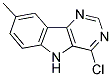 1-CHLORO-6-METHYL-9H-2,4,9-TRIAZA-FLUORENE 结构式