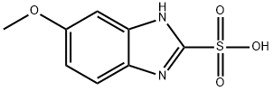 5-甲氧基-1H-苯并咪唑-2-磺酸 结构式