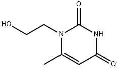 1-(2-HYDROXY-ETHYL)-6-METHYL-1H-PYRIMIDINE-2,4-DIONE 结构式