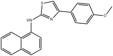 (4-(4-METHOXYPHENYL)(2,5-THIAZOLYL))-1-NAPHTHYLAMINE 结构式