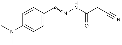 2-Cyano-N'-([4-(dimethylamino)phenyl]methylene)acetohydrazide 结构式