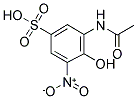 3-(ACETYLAMINO)-4-HYDROXY-5-NITROBENZENESULFONIC ACID 结构式