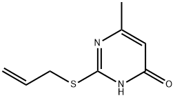 2-(烯丙硫基)-6-甲基嘧啶-4-醇 结构式