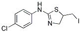 N-(4-CHLOROPHENYL)-N-[5-(IODOMETHYL)-4,5-DIHYDRO-1,3-THIAZOL-2-YL]AMINE 结构式