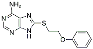 8-((2-PHENOXYETHYL)THIO)-9H-PURIN-6-AMINE 结构式