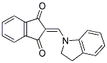 2-(INDOLINYLMETHYLENE)INDANE-1,3-DIONE 结构式