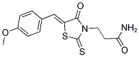 3-[(5Z)-5-(4-METHOXYBENZYLIDENE)-4-OXO-2-THIOXO-1,3-THIAZOLIDIN-3-YL]PROPANAMIDE 结构式