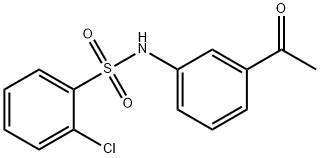 N-(3-ACETYLPHENYL)-2-CHLOROBENZENESULFONAMIDE 结构式