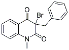 3-BENZYL-3-BROMO-1-METHYL-1,2,3,4-TETRAHYDROQUINOLINE-2,4-DIONE 结构式