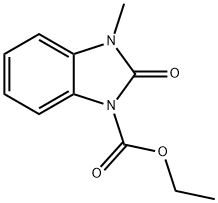 ETHYL 3-METHYL-2-OXO-2,3-DIHYDRO-1H-1,3-BENZIMIDAZOLE-1-CARBOXYLATE 结构式