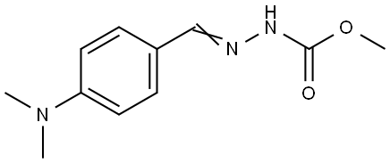 Methyl 2-([4-(dimethylamino)phenyl]methylene)-1-hydrazinecarboxylate 结构式