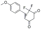 (5E)-1,1,1-Trifluoro-6-(4-methoxyphenyl)hex-5-ene-2,4-dione 结构式