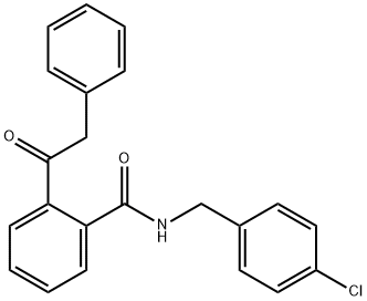 N-(4-CHLOROBENZYL)-2-(2-PHENYLACETYL)BENZENECARBOXAMIDE 结构式