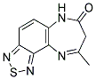 9-METHYL-6,8-DIHYDRO-7H-[1,2,5]THIADIAZOLO[3,4-G][1,5]BENZODIAZEPIN-7-ONE 结构式